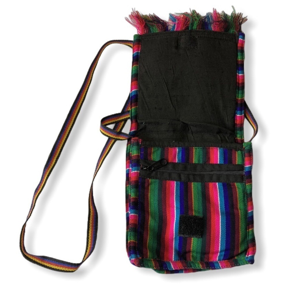 Toni Boho Gypsy Festival Rainbow Fringe Crossbody Bag - Picture 4 of 9